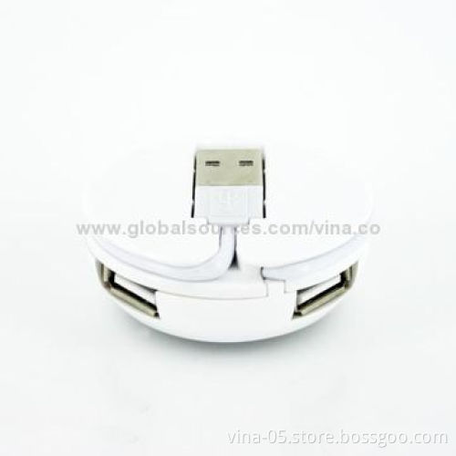4-port USB2.0 Hub, Various Colors Available